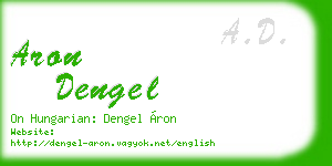 aron dengel business card